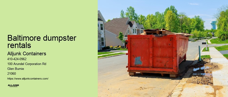 Dumpster for office cleanout