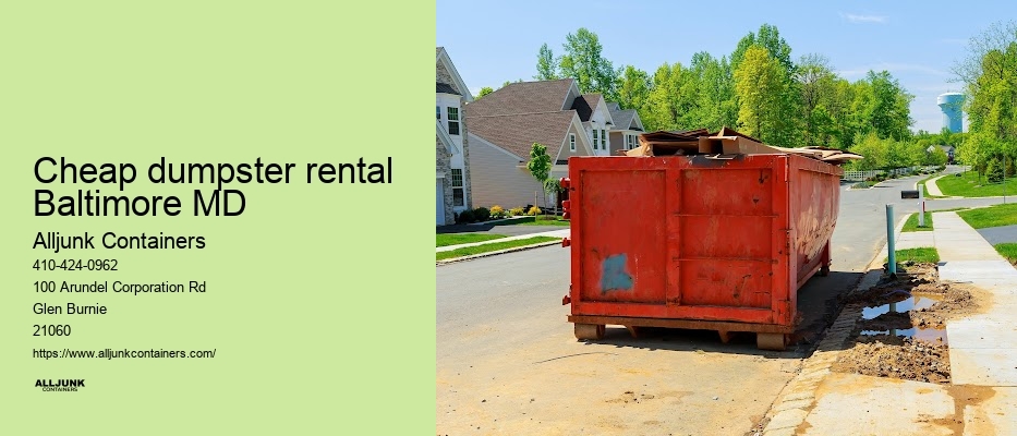 Dispose of construction waste