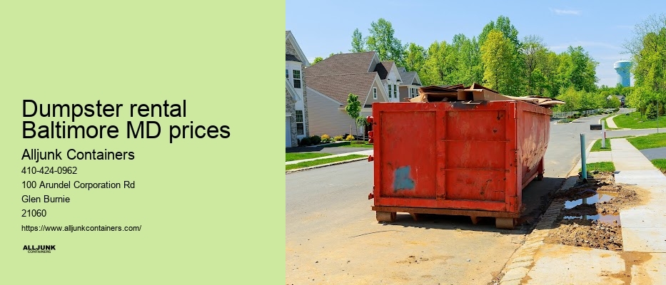Maryland dumpster rental
