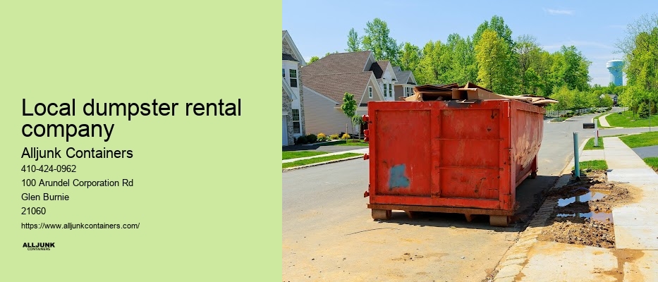 Baltimore  MD  dumpster rental