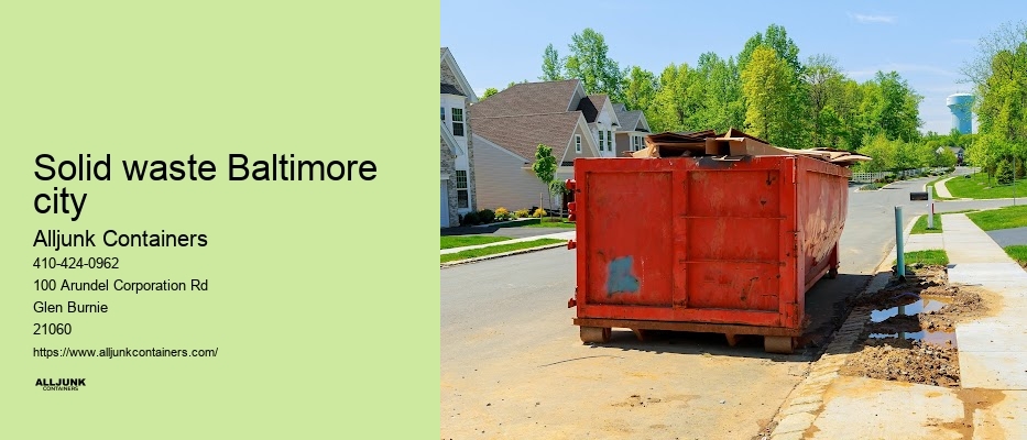 Roll-off dumpster service