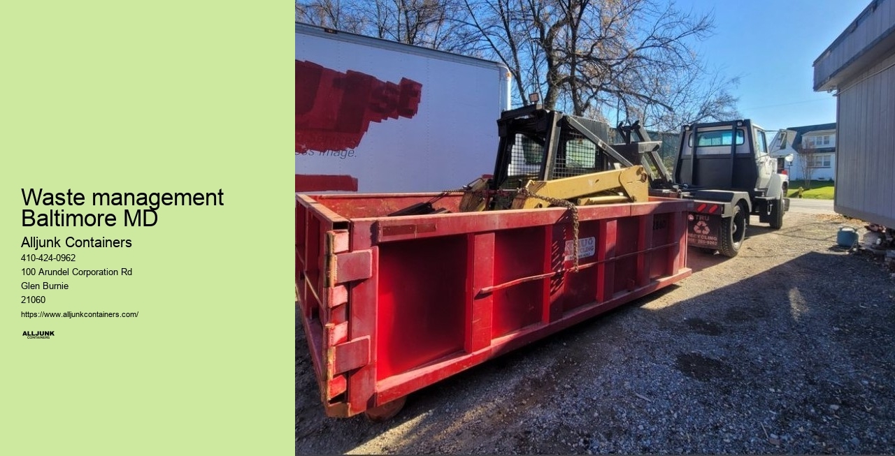 Dumpster rental Baltimore prices