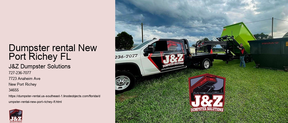 Dumpster rental New Port Richey FL