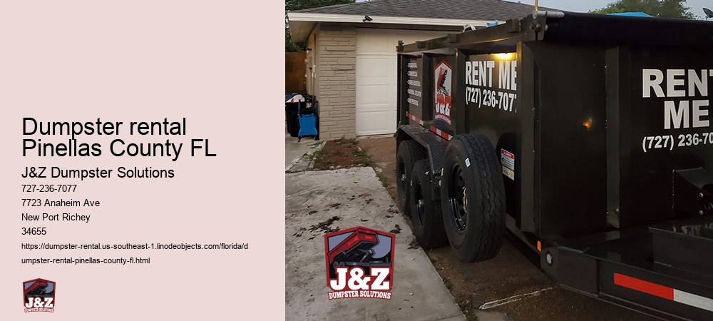 Dumpster rental Pinellas County FL