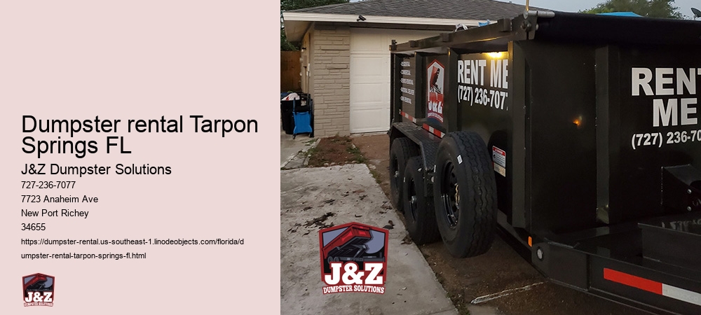 Dumpster rental Tarpon Springs FL